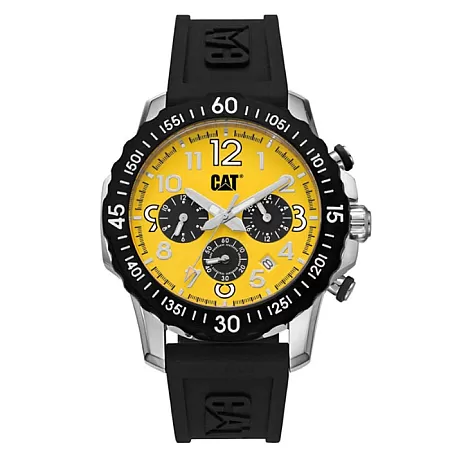 ΡΟΛΟΙ CATERPILLAR   AP14921711 CATERPILLAR Downforce Chronograph Black Silicone Strap