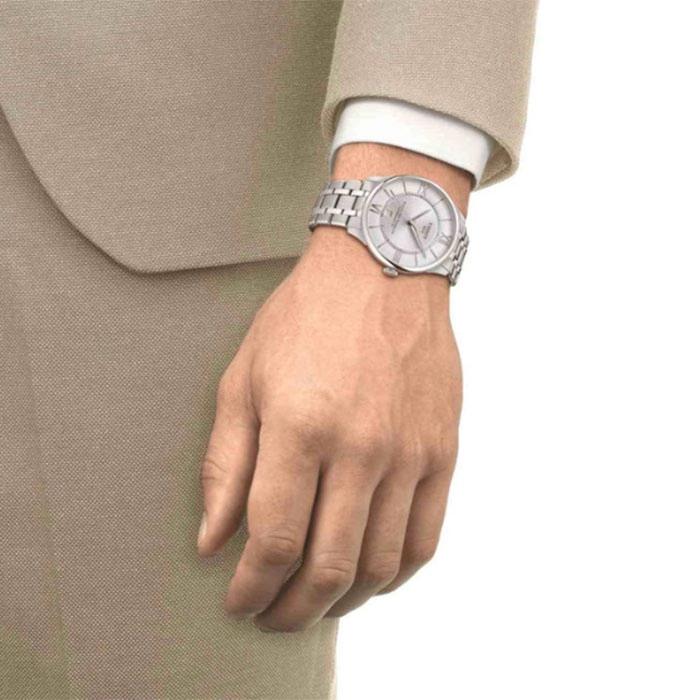 ΡΟΛΟΙ TISSOT  T1394071103800 TISSOT T-Classic Chemin Des Tourelles Powermatic 80 Silver Stainless Steel Bracelet