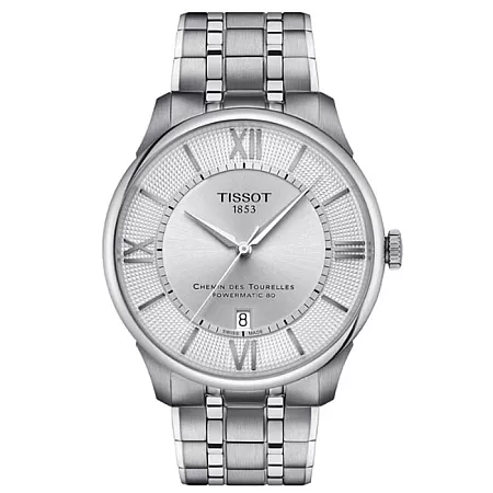 ΡΟΛΟΙ TISSOT  T1394071103800 TISSOT T-Classic Chemin Des Tourelles Powermatic 80 Silver Stainless Steel Bracelet