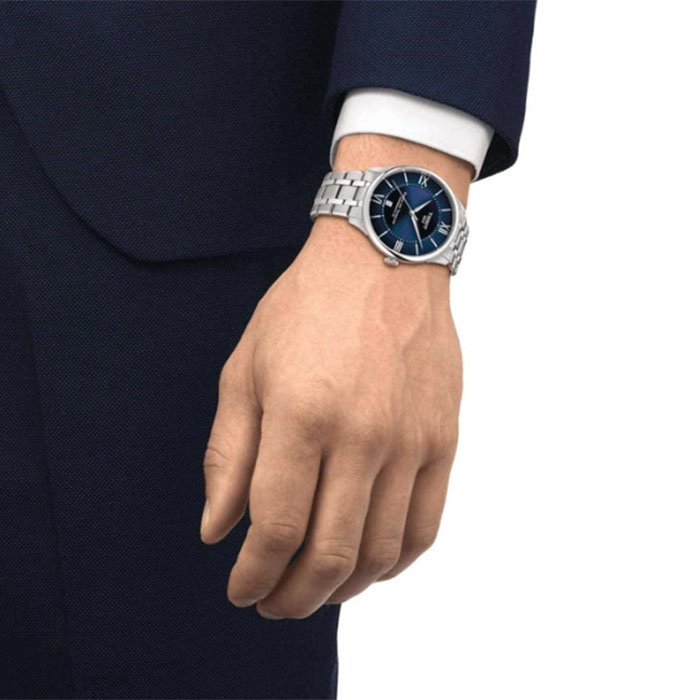 ΡΟΛΟΙ TISSOT  T1394071104800 TISSOT T-Classic Chemin Des Tourelles Powermatic 80 Silver Stainless Steel Bracelet