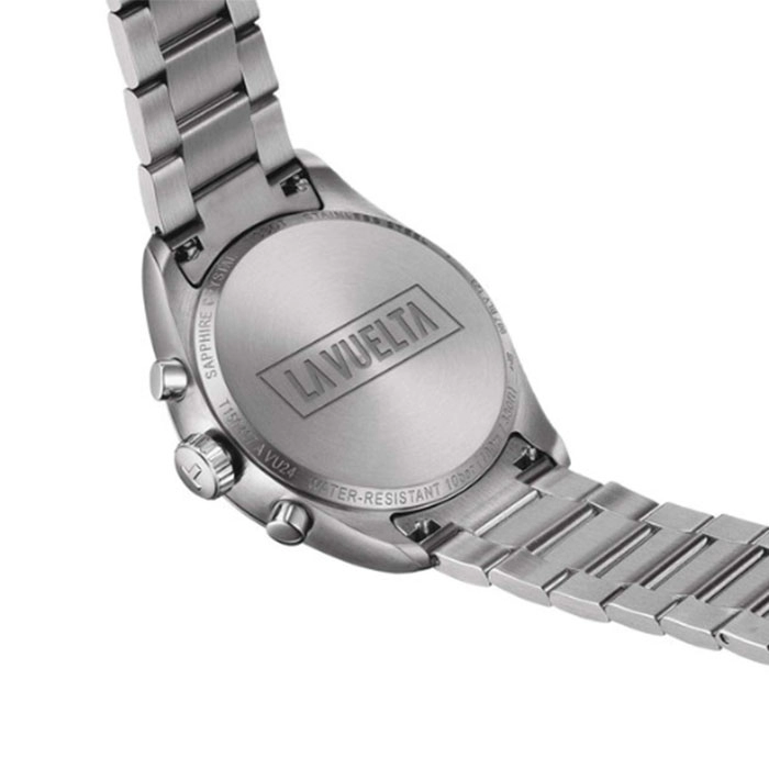 ΡΟΛΟΙ TISSOT  T1504171105101 TISSOT PR100 La Vuelta Chronograph Silver Stainless Steel Bracelet Special Edition Gift Set
