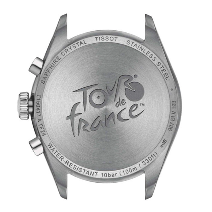 ΡΟΛΟΙ TISSOT  T1504171105100 TISSOT PR100 Tour de France Chronograph Silver Stainless Steel Bracelet Special Edition Gift Set