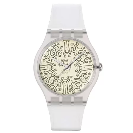 ΡΟΛΟΙ SWATCH  SO29Z145 SWATCH From The Archive White Silicone Strap