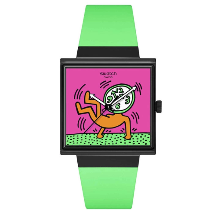 ΡΟΛΟΙ SWATCH  SO34Z102 SWATCH Breaks Off Green Silicone Strap