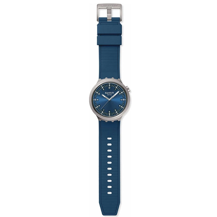 ΡΟΛΟΙ SWATCH SB07S102 SWATCH Indigo Hour Blue Rubber Strap