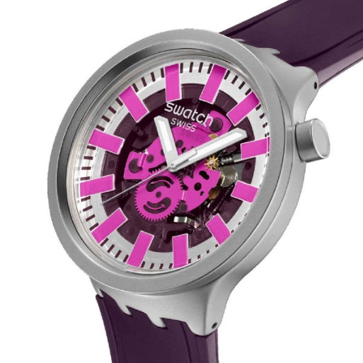 ΡΟΛΟΙ SWATCH SB07S120 SWATCH Audacious Acai Purple Silicone Strap