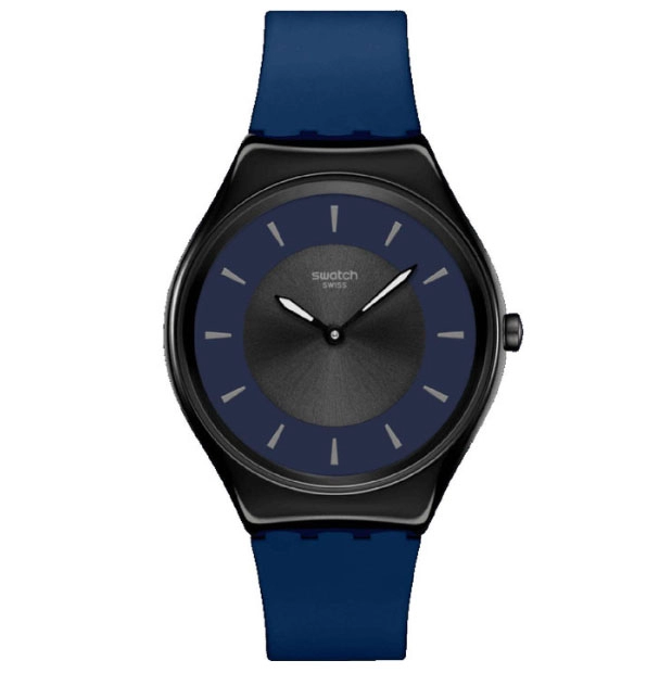 ΡΟΛΟΙ SWATCH  SYXB108 SWATCH Duet Dusk Blue Silicone Strap