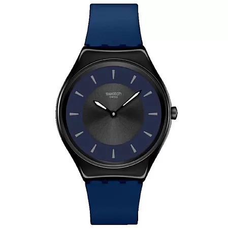 ΡΟΛΟΙ SWATCH  SYXB108 SWATCH Duet Dusk Blue Silicone Strap