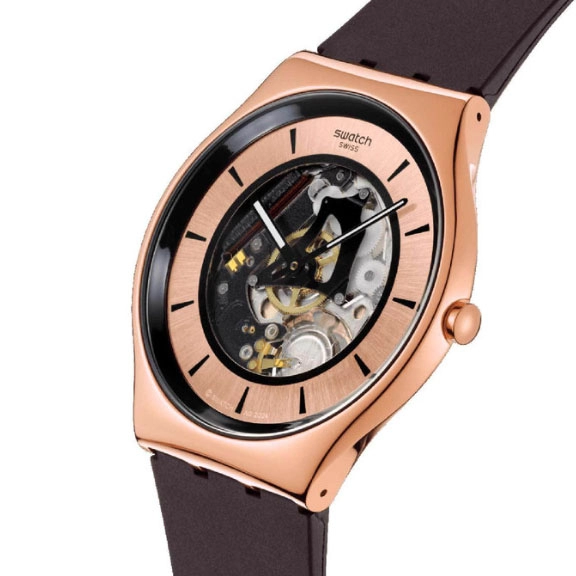 ΡΟΛΟΙ SWATCH  SS07G107 SWATCH Copper Flame Brown Silicone Strap