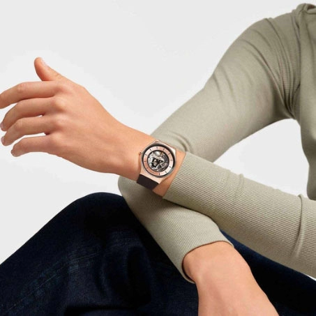 ΡΟΛΟΙ SWATCH  SS07G107 SWATCH Copper Flame Brown Silicone Strap