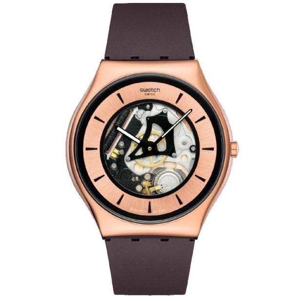 ΡΟΛΟΙ SWATCH  SS07G107 SWATCH Copper Flame Brown Silicone Strap