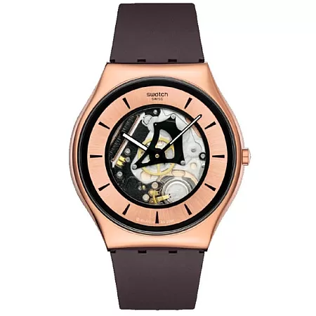 ΡΟΛΟΙ SWATCH  SS07G107 SWATCH Copper Flame Brown Silicone Strap