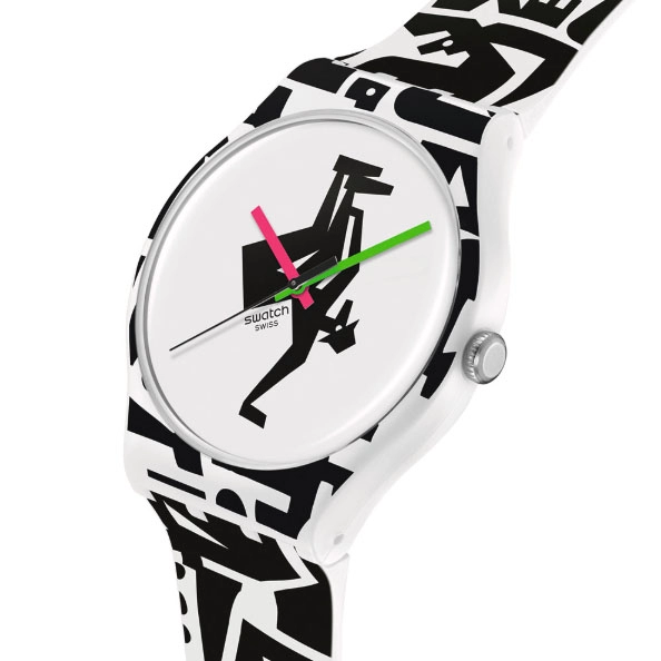 ΡΟΛΟΙ SWATCH  SO29Z147 SWATCH Freeze Time Silicone Strap
