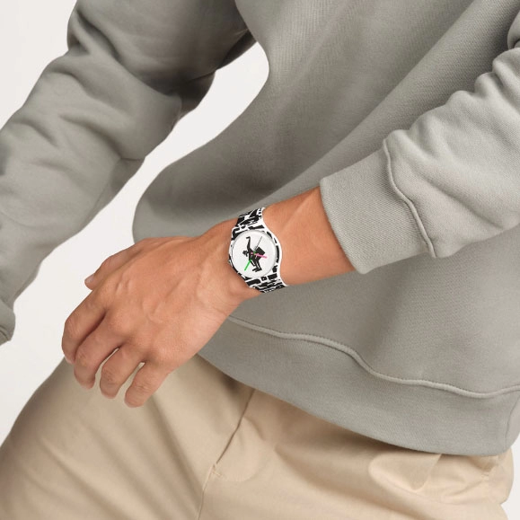 ΡΟΛΟΙ SWATCH  SO29Z147 SWATCH Freeze Time Silicone Strap