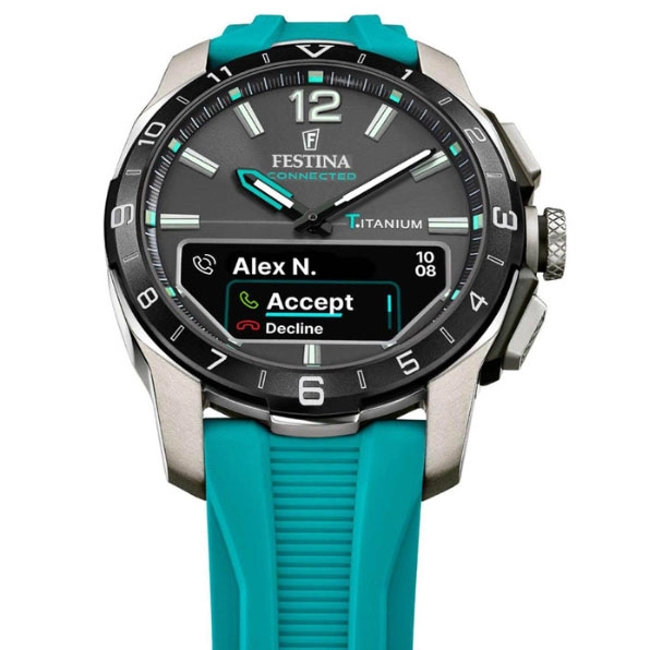 ΡΟΛΟΙ FESTINA   F23000/5 FESTINA Connected D Smartwatch Light Blue Rubber Strap