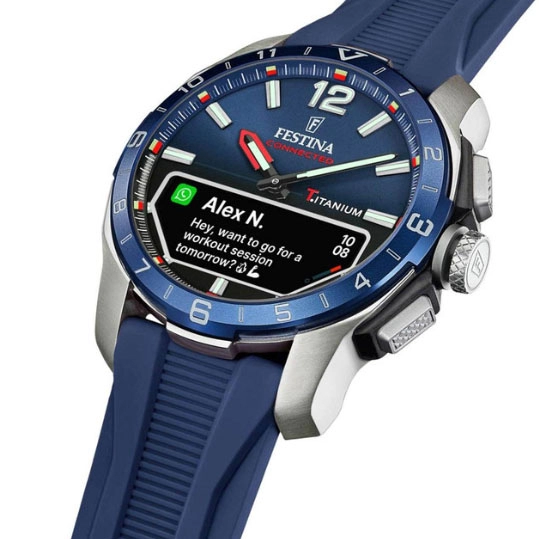 ΡΟΛΟΙ FESTINA   F23000/1 FESTINA Connected D Smartwatch Blue Rubber Strap