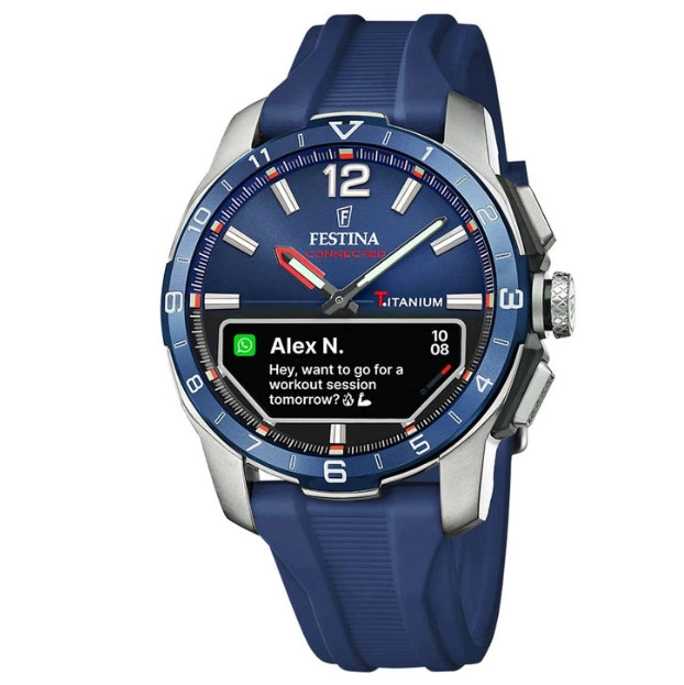 ΡΟΛΟΙ FESTINA   F23000/1 FESTINA Connected D Smartwatch Blue Rubber Strap