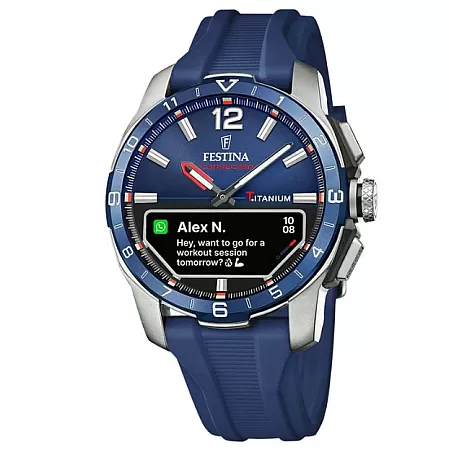 ΡΟΛΟΙ FESTINA   F23000/1 FESTINA Connected D Smartwatch Blue Rubber Strap