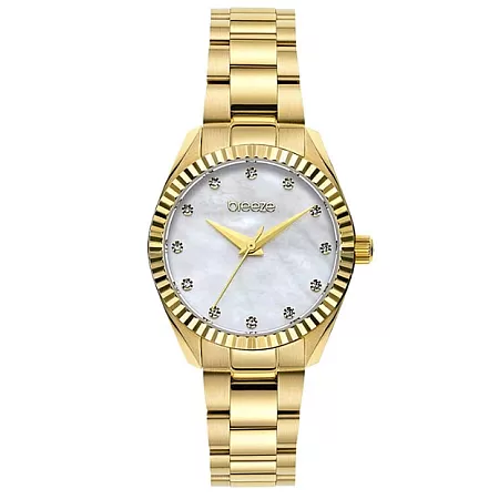 ΡΟΛΟΙ BREEZE  212541.1 BREEZE Estee Swarovski Gold Stainless Steel Bracelet