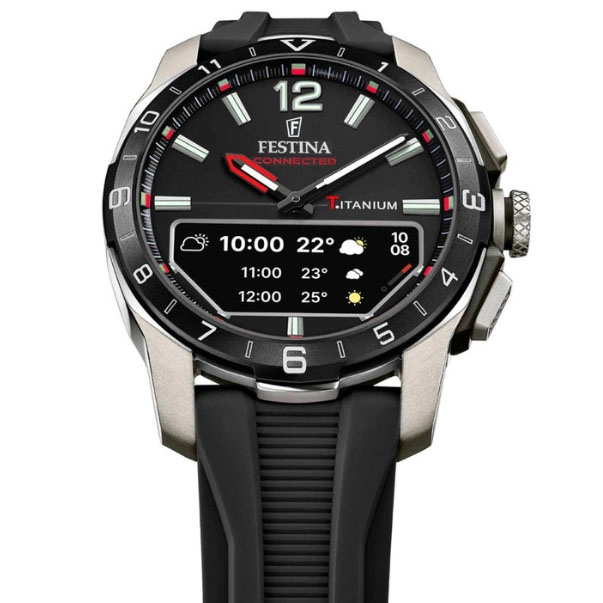 ΡΟΛΟΙ FESTINA   F23000/4 FESTINA Connected D Smartwatch Black Rubber Strap