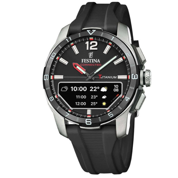 ΡΟΛΟΙ FESTINA   F23000/4 FESTINA Connected D Smartwatch Black Rubber Strap