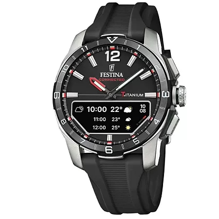 ΡΟΛΟΙ FESTINA   F23000/4 FESTINA Connected D Smartwatch Black Rubber Strap