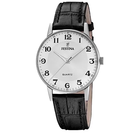 ΡΟΛΟΙ FESTINA  F20690/1 FESTINA Black Leather Strap