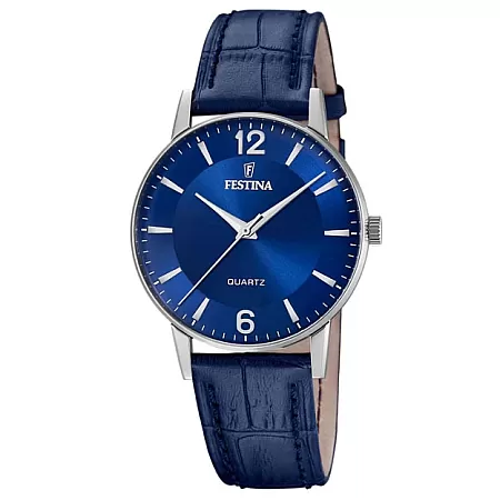 ΡΟΛΟΙ FESTINA  F20690/3 FESTINA Blue Leather Strap