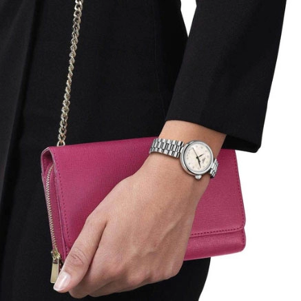 ΡΟΛΟΙ TISSOT  T1520101111600 TISSOT T-Lady Desir Diamonds Silver Stainless Steel Bracelet