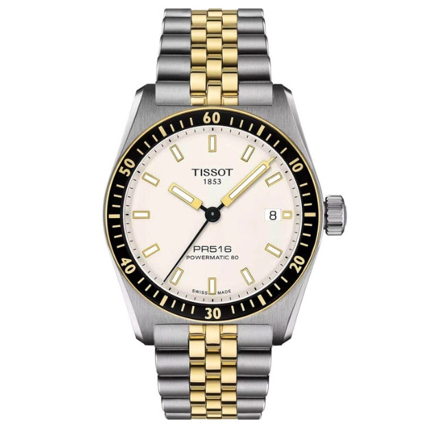 ΡΟΛΟΙ TISSOT  T1494072201100 TISSOT T-Sport PR516 Powermatic 80 Automatic Two Tone Stainless Steel Bracelet
