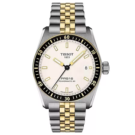 ΡΟΛΟΙ TISSOT  T1494072201100 TISSOT T-Sport PR516 Powermatic 80 Automatic Two Tone Stainless Steel Bracelet