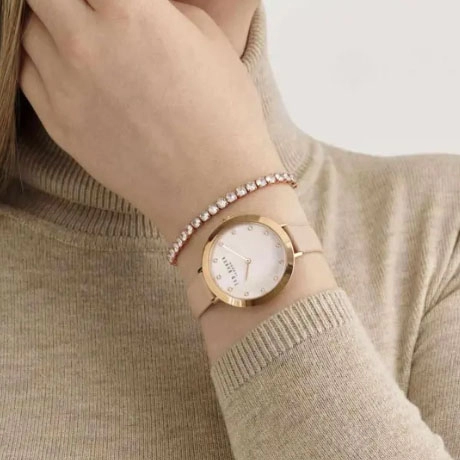 ΡΟΛΟΙ TED BAKER BKGFW2304 TED BAKER Ammy Crystals Pink Leather Strap Gift Set