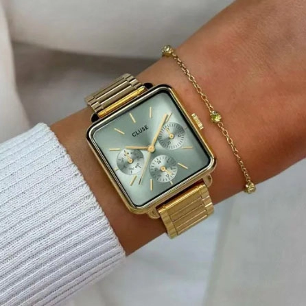 ΡΟΛΟΙ CLUSE CW13805 CLUSE La Tetragone Gold Stainless Steel Bracelet