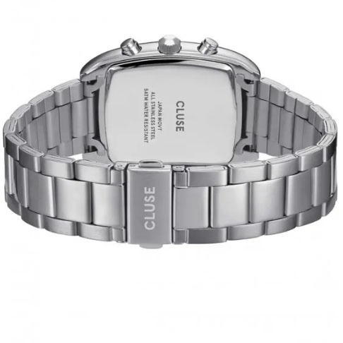 ΡΟΛΟΙ CLUSE CW52002 CLUSE Quartaut Chronograph Silver Stainless Steel Bracelet