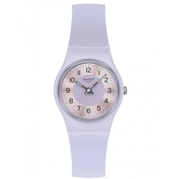ΡΟΛΟΙ SWATCH  LV121 SWATCH Essentials Lilac Lightness Two Tone Silicone Strap