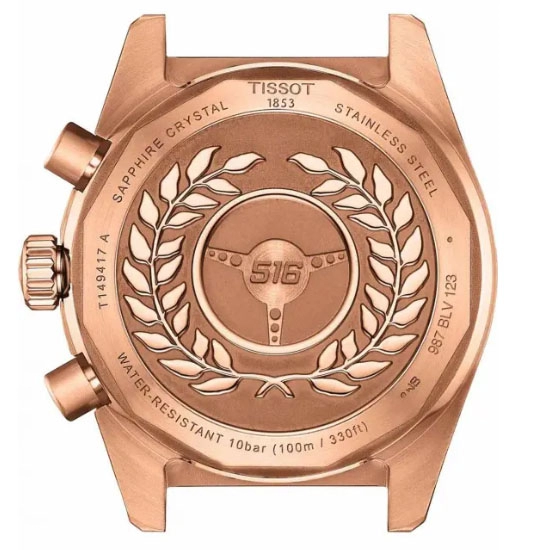 ΡΟΛΟΙ TISSOT  T1494173305100 TISSOT PR516 Chronograph Rose Gold Stainless Steel Bracelet