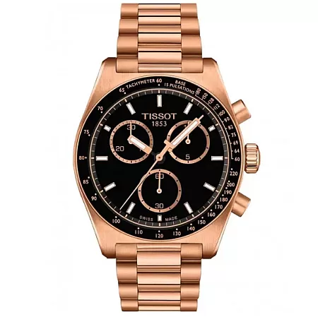 ΡΟΛΟΙ TISSOT  T1494173305100 TISSOT PR516 Chronograph Rose Gold Stainless Steel Bracelet