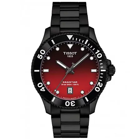 ΡΟΛΟΙ TISSOT  T1204103342100  TISSOT Seastar 1000 Black Stainless Steel Bracelet