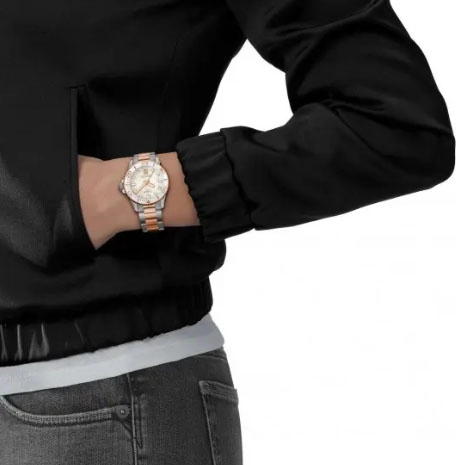 ΡΟΛΟΙ TISSOT  T1202102211100  TISSOT Seastar 1000 Two Tone Stainless Steel Bracelet