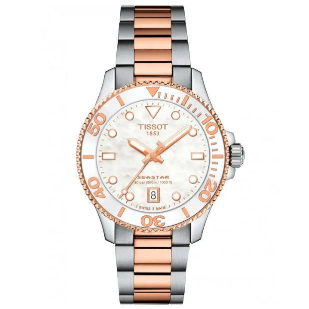 ΡΟΛΟΙ TISSOT  T1202102211100  TISSOT Seastar 1000 Two Tone Stainless Steel Bracelet