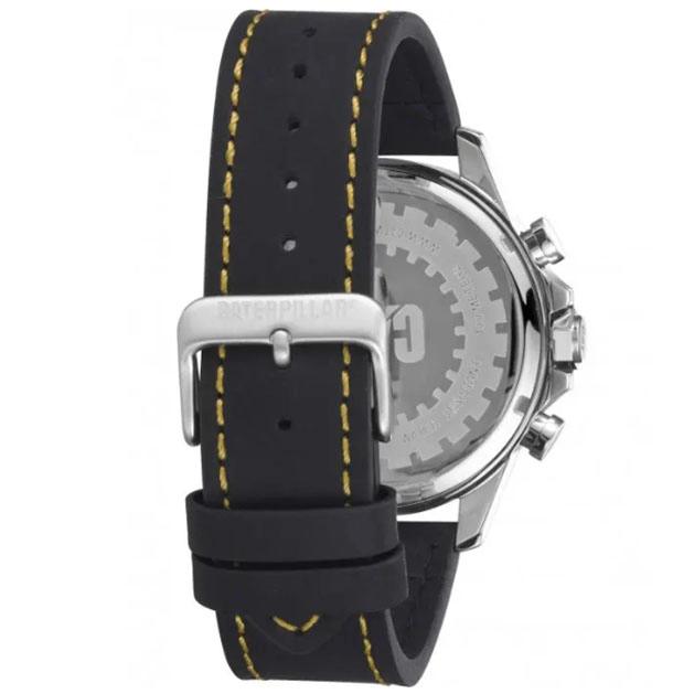 ΡΟΛΟΙ CATERPILLAR  AD14934131 CATERPILLAR Boston Multi Dual Time Black Leather Strap