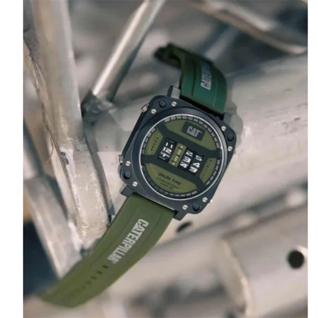 ΡΟΛΟΙ CATERPILLAR   DR16123311 CATERPILLAR Drum Green Silicone Strap