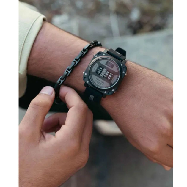 ΡΟΛΟΙ CATERPILLAR  DR16121111 CATERPILLAR Drum Black Silicone Strap