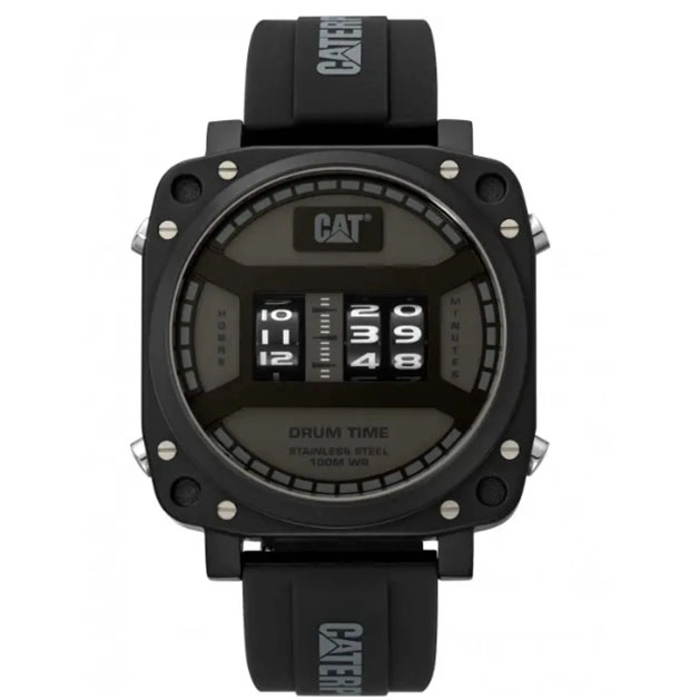 ΡΟΛΟΙ CATERPILLAR  DR16121111 CATERPILLAR Drum Black Silicone Strap