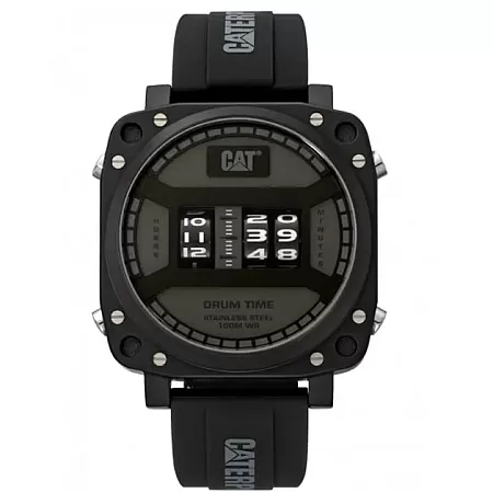 ΡΟΛΟΙ CATERPILLAR  DR16121111 CATERPILLAR Drum Black Silicone Strap