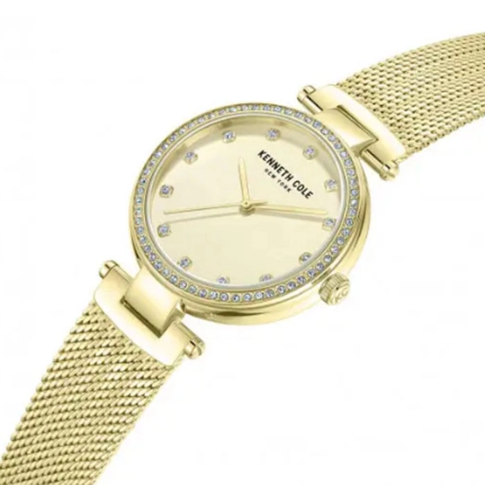 Ρολόι KENNETH COLE KCWLG0048503 KENNETH COLE Modern Classic Crystals Gold Stainless Steel Bracelet
