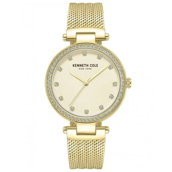 Ρολόι KENNETH COLE KCWLG0048503 KENNETH COLE Modern Classic Crystals Gold Stainless Steel Bracelet