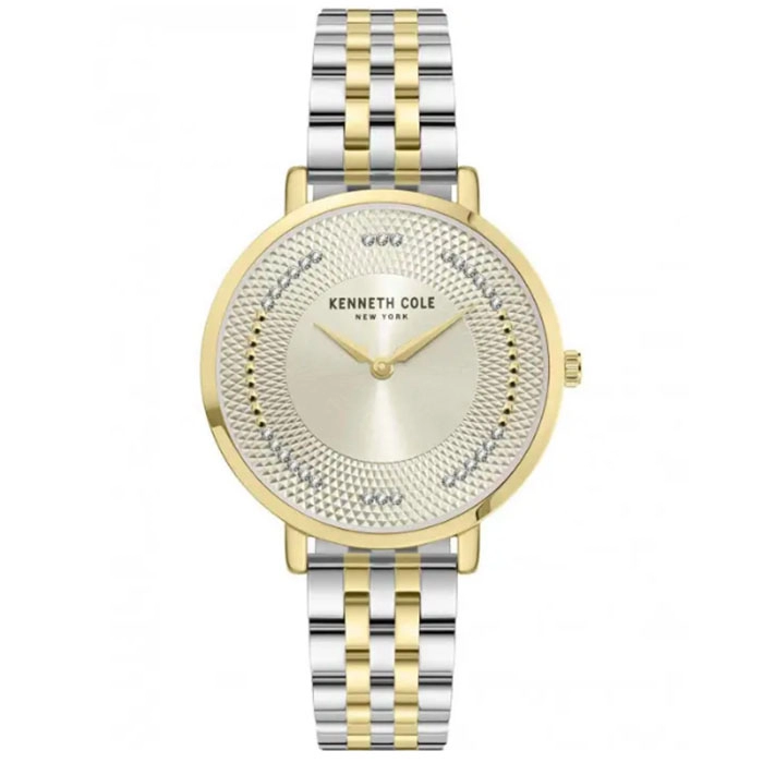 Ρολόι KENNETH COLE KCWLG0048104 KENNETH COLE Modern Classic Crystals Two Tone Stainless Steel Bracelet