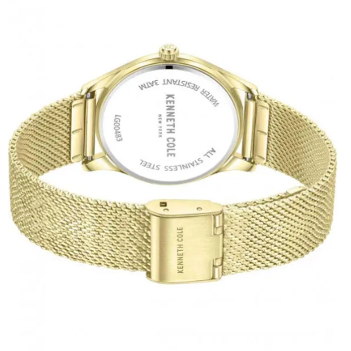 Ρολόι KENNETH COLE KCWLG0048303 KENNETH COLE Modern Classic Crystals Gold Stainless Steel Bracelet