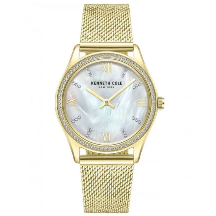 Ρολόι KENNETH COLE KCWLG0048303 KENNETH COLE Modern Classic Crystals Gold Stainless Steel Bracelet